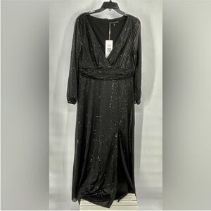 NWT Ever Pretty Black Sparkle Formal Dress